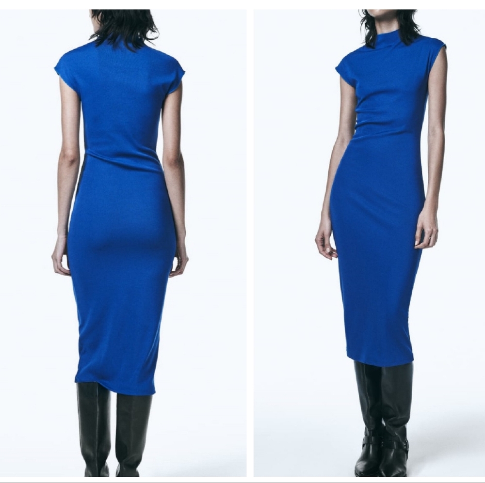 Zara Blue Midi Dress